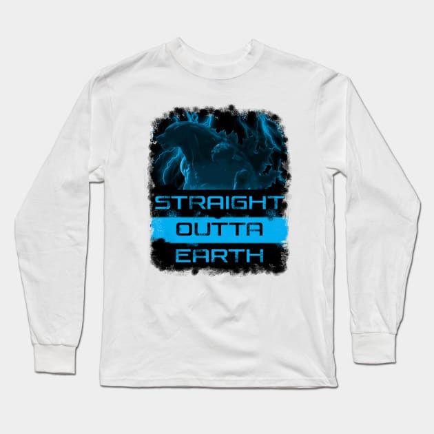 Straight Outta Earth Long Sleeve T-Shirt by TeeeeeeTime